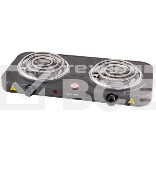 Плита электрическая Homestar HS-1105 1000+1000Вт Ф140+140мм ТЭН