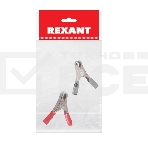 Зажим крокодил Rexant, длина 50 мм, ток 10A, 2 шт., пакет БОПП, фото2