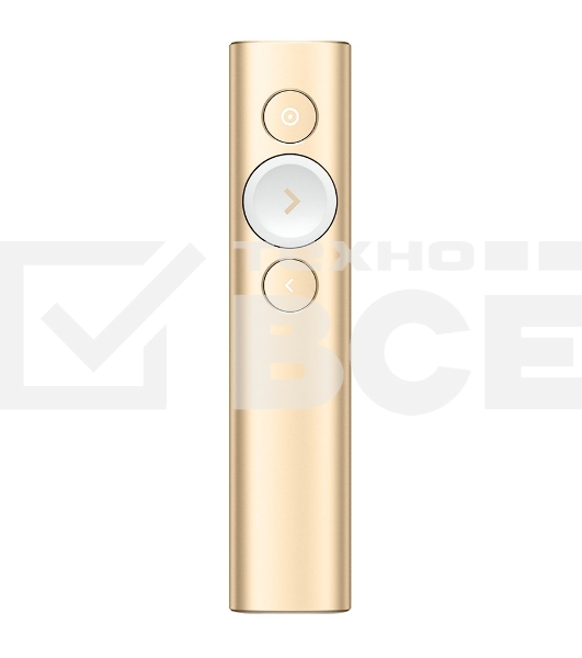 Презентер Logitech Spotlight золотистый, радиоканал, USB, кнопки - 3