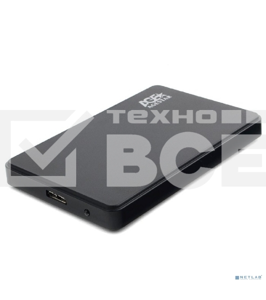 Внешний корпус для HDD AgeStar 3UB2P2 SATA III пластик черный 2.5