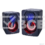 Акустическая система PERFEO 'SHINE', 2.0, мощность 2х3 Вт, USB, черный, Game Design, LED подсветка 7 цв, фото3