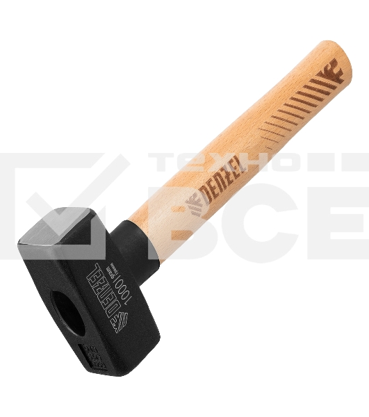 Кувалда Denzel 1000 г, кованая головка, буковая рукоятка
