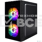 Компьютерный корпус 1STPLAYER FIREBASE X1 Black / mATX / 3x120mm LED fans / X1-BK-3F1, фото3