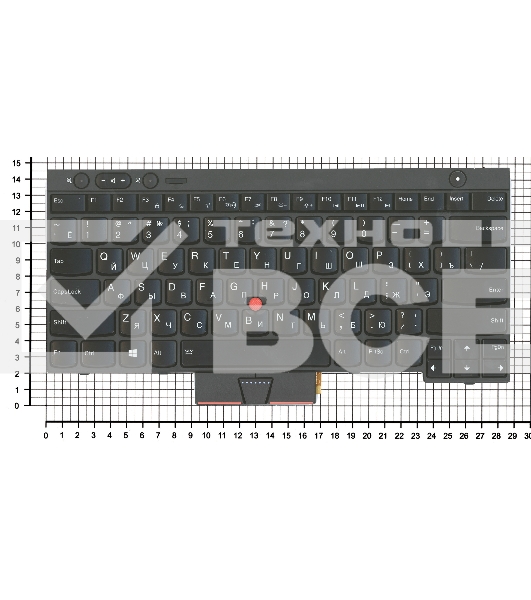Клавиатура для ноутбука Lenovo ThinkPad T430 T430I X230 T530 L430 L530 черная с подсветкой