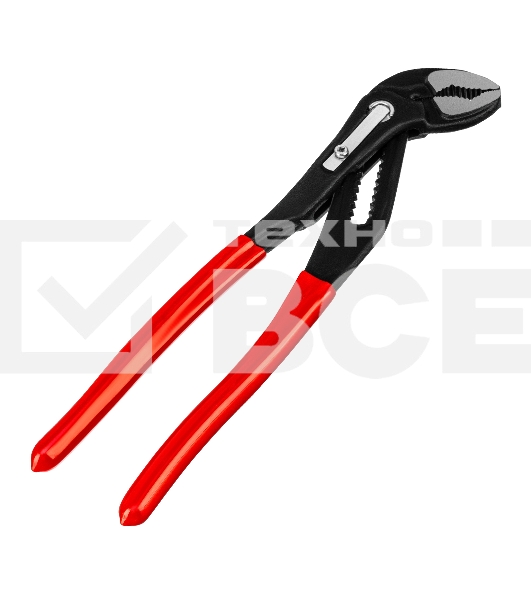 Переставные клещи Matrix 250 мм, кнопочный механизм, хром-ванадий, обливные рукоятки