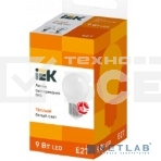 Лампа Iek LLE-G45-9-230-30-E27 светодиодная ECO G45 шар 9Вт 230В 3000К E27, фото4