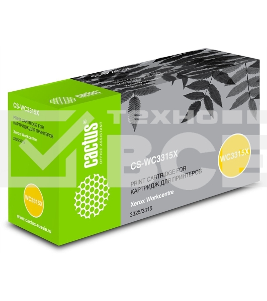 Картридж лазерный Cactus CS-WC3315X (106R02310) черный (5000 стр.) для Xerox WorkCentre 3315/3325