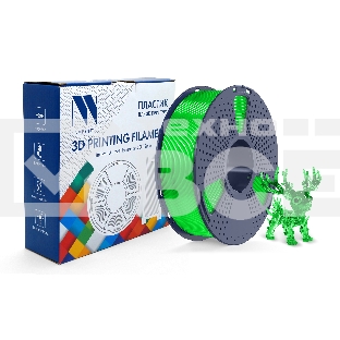 Филамент NVPRINT PLA+ Trasparent Green для 3D печати диаметр 1.75мм  длина 330 метров  масса 1 кг