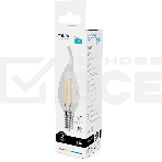 Лампа филам. Gauss Filament 10Вт цок.:E14 свеча св.свеч.бел.нейт. (упак.:10шт) (42120), фото6