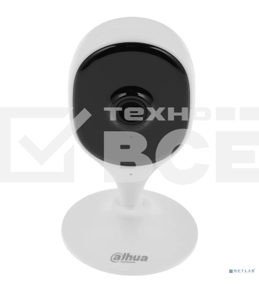 Компактная IP-видеокамера DAHUA DH-IPC-C3AP-0280B с Wi-Fi 2.4ГГц 3Мп, 1/3.2” CMOS, объектив 2.8мм, обнаружение людей, ИК 10м, микрофон, динамик