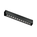 Светильник светодиодный трековый для шинопровода Magnetic Ambrella light GL1720 BK черный IP20 12W 4200K 220V 24° 232*25*42 (Без ПДУ), фото 1