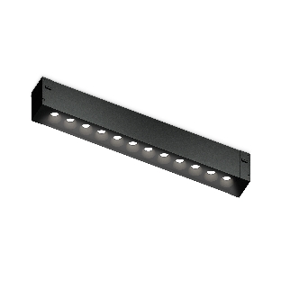 Светильник светодиодный трековый для шинопровода Magnetic Ambrella light GL1720 BK черный IP20 12W 4200K 220V 24° 232*25*42 (Без ПДУ)