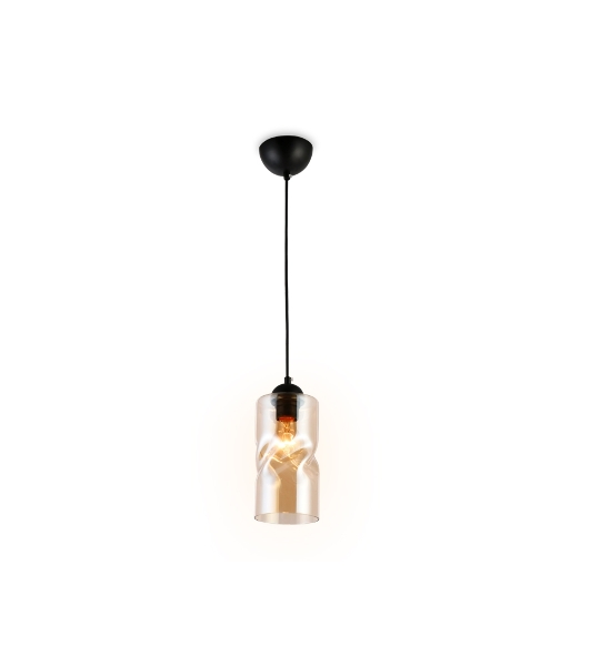 Светильник подвесной TR3555 BK/TI черный/янтарь E27 max 40W D110*1200