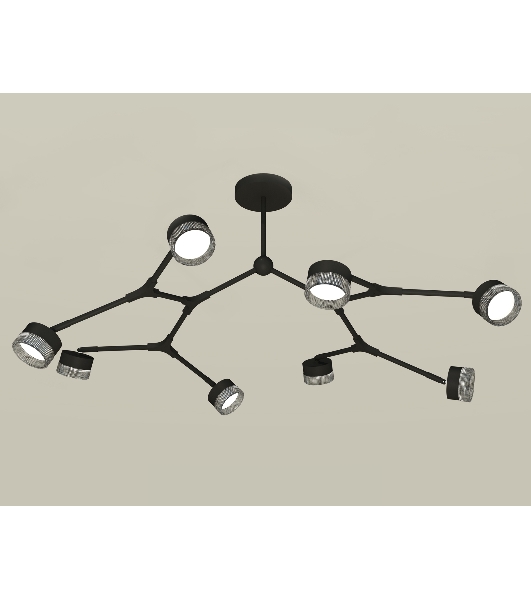 Светильник Ambrella light XB9060203/8 SBK/BK черный песок/тонированный GX53 (C9060, N8484)