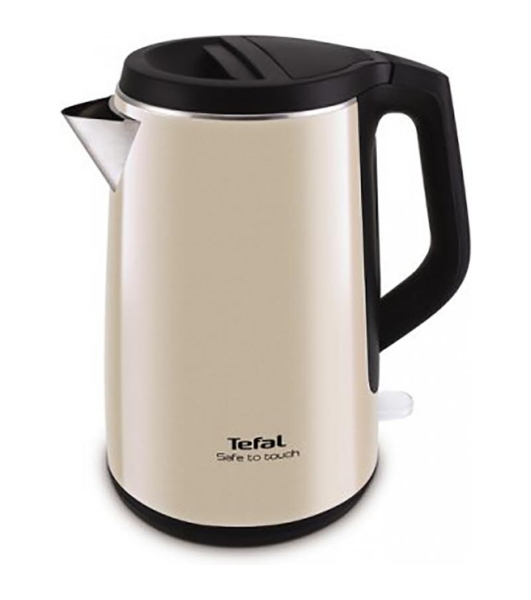 Чайник Tefal KO371I30 1.5л. 2200Вт бежевый/черный (металл)