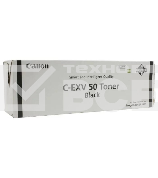 Картридж лазерный Canon C-EXV 50 Toner Black (9436B002), черный, 17600 стр при 6% (689g*1), для IR1435/1435i/1435iF