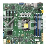 Материнская плата Supermicro MBD-X11SCL-F-B, LGA 1151, Intel C242, 4xDDR4, 6xSATA, 1xM.2, 1xPCI-E 3.0 x16, 1xPCI-E 3.0 x8, 2xPCI-E 3.0 x4, 1xVGA, 2x 1Gb LAN, 2xUSB 2.0, 5xUSB 3.1 Gen 1, 2xCOM, 1x TPM, Micro-ATX, OEM, фото 1