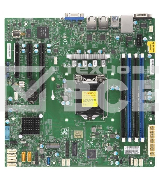 Материнская плата Supermicro MBD-X11SCL-F-B, LGA 1151, Intel C242, 4xDDR4, 6xSATA, 1xM.2, 1xPCI-E 3.0 x16, 1xPCI-E 3.0 x8, 2xPCI-E 3.0 x4, 1xVGA, 2x 1Gb LAN, 2xUSB 2.0, 5xUSB 3.1 Gen 1, 2xCOM, 1x TPM, Micro-ATX, OEM