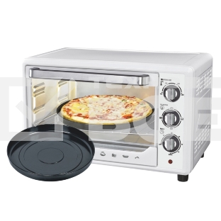 Мини-печь Sakura SA-7001WP 35л, духовка 1600Вт, механ.управление, 3 режима работы духовки (верх, низ, верх+низ), таймер на 60 минут, регулировка температуры духовки, комплектация - металлическая решетка, противень, круглая форма для выпечки (230х50 мм), у