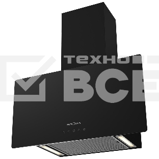 Вытяжка кухонная Krona CLEMENTINA 600 black S  Цвет:Черный; Материалы:Металл/стекло; Производительность (куб. м/час):1050; Управление:сенсорное; Таймер:есть, на 5 мин.; Уровень шума при работе, дБ:50; Освещение:LED лампы 2х2 Вт; Диаметр воздуховода, мм:15