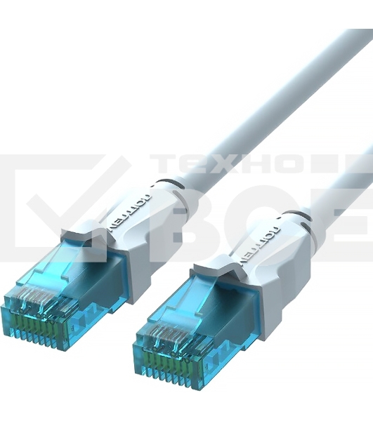 Патч-корд Vention прямой UTP cat.5е, RJ45 - 1,5м. Серый