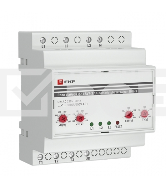 Реле выбора фаз РВФ-3 EKF RVF-3 EKF