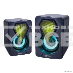 Акустическая система PERFEO 'SHINE', 2.0, мощность 2х3 Вт, USB, черный, Game Design, LED подсветка 7 цв, фото 1