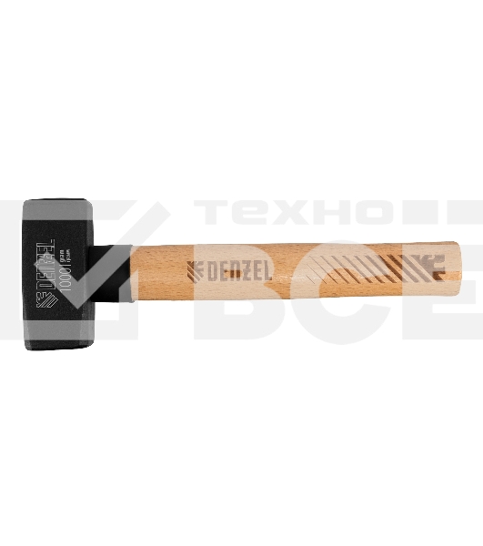 Кувалда Denzel 1000 г, кованая головка, буковая рукоятка