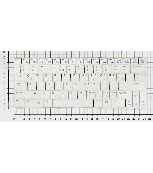 Клавиатура для ноутбука Dell Vostro 1200 V1200 белый
