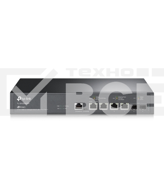 Коммутатор TP-Link JetStream™ 6-портовый управляемый  с 4 портами PoE++ 10GBase-T и 2 слотами SFP+ 10GE уровня 2+