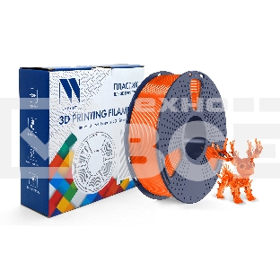 Филамент NVPRINT PLA+ Trasparent Orange для 3D печати диаметр 1.75мм  длина 330 метров  масса 1 кг