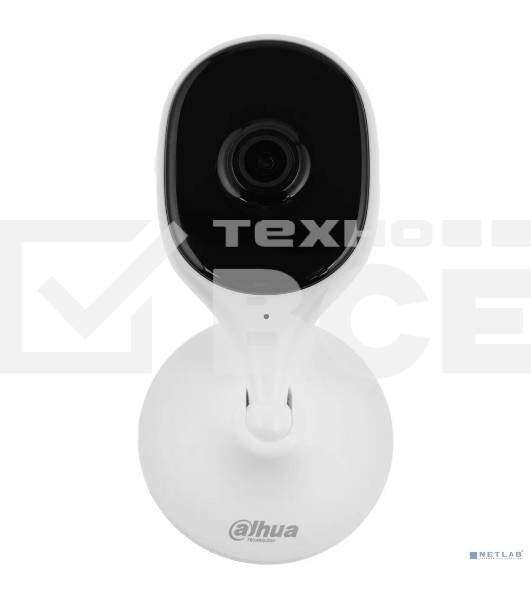 Компактная IP-видеокамера DAHUA DH-IPC-C3AP-0280B с Wi-Fi 2.4ГГц 3Мп, 1/3.2” CMOS, объектив 2.8мм, обнаружение людей, ИК 10м, микрофон, динамик