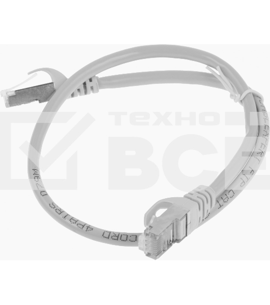 Патч-корд Premier PP6-0.5M 10000Гбит/с FTP 4 пары cat.6 CCA molded 0.5м серый RJ-45 (m)-RJ-45 (m)