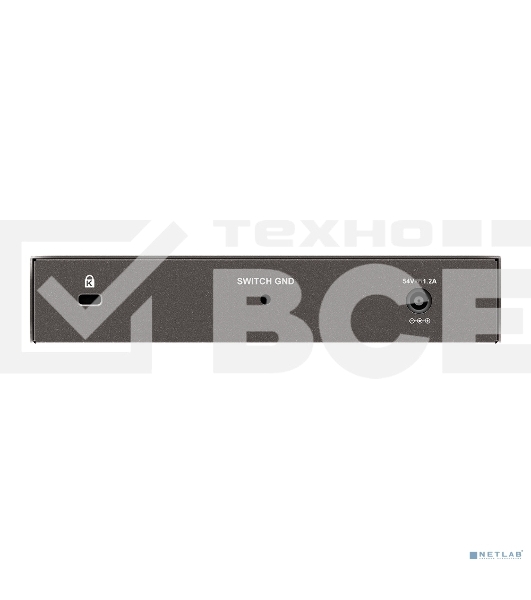 Неуправляемый коммутатор D-Link DGS-1008P/F3A с 8 портами 10/100/1000Base-T (4 порта PoE 802.3af/at, PoE-бюджет 60 Вт)