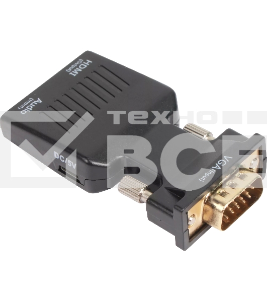 Переходник VCOM CA337A VGA(M)+audio+microUSB --> HDMI(F)1080*60Hz