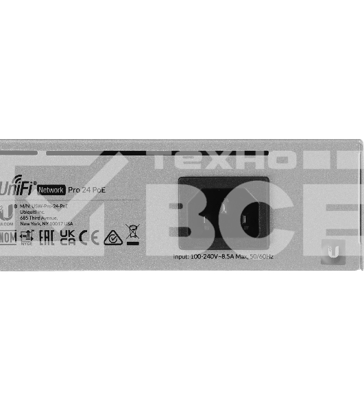 Коммутатор 24PORT 1000M 2SFP POE USW-PRO-24-POE UBIQUITI