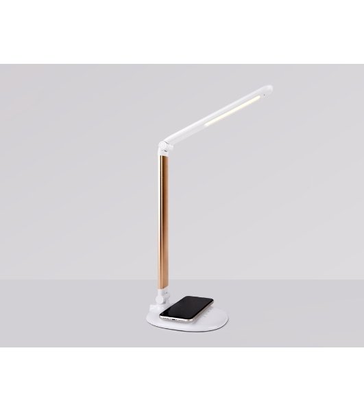 Светодиодная настольная лампа с беспроводной зарядкой Ambrella light DE525 GD золото LED 3000-6400K 7W