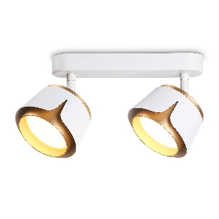 Светильник Ambrella light TN71229/2 WH/GD белый/золото GX53/2 220*100*147