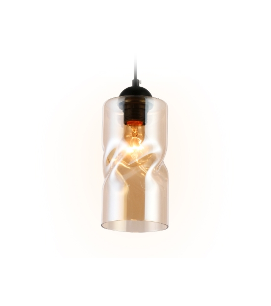 Светильник подвесной TR3555 BK/TI черный/янтарь E27 max 40W D110*1200