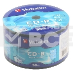 Диск CD-R Verbatim 700 Mb, 52x, Shrink (50), DataLife (50/600), фото 1