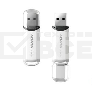 Флеш диск ADATA Flash Drive 32Gb C906 AC906-32G-RWH {USB2.0, White}