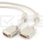 Кабель Кабель DVI-D dual link Gembird, 3.0м, 25M/25M, экран, феррит.кольца, пакет CC-DVI2-10), фото3