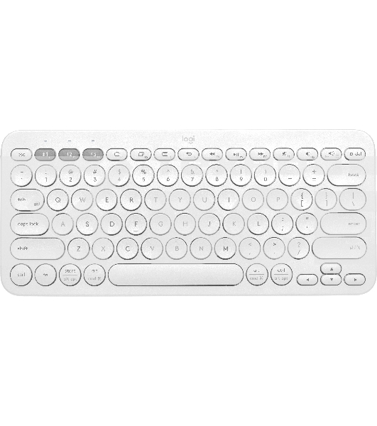 Клавиатура Logitech K380 беспроводная, Bluetooth, белый