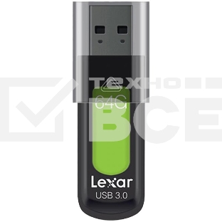 Накопитель LEXAR 64GB  JumpDrive S57 USB 3.0 flash drive, up to 150MB/s read and 60MB/s write