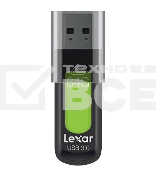Накопитель LEXAR 64GB  JumpDrive S57 USB 3.0 flash drive, up to 150MB/s read and 60MB/s write