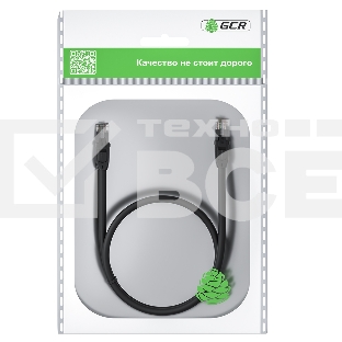 Патч-корд GCR прямой 10.0m UTP кат.6, черный, 24 AWG, литой без фиксатора, ethernet high speed 1 Гбит/с, RJ45, T568B, GCR-52536