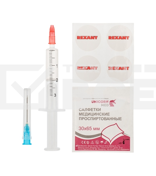 Смазка для кулеров (вентиляторов) REXANT SX-2, шприц 2 мл
