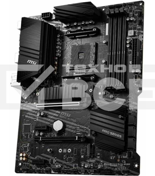 Материнская плата MSI B550-A PRO, AM4, AMD B550, 4xDDR4, 6xSATA, 2xM.2, 1xPCI-E 4.0 x16, 1xPCI-E 3.0 x16, 2xPCI-E x1, 1xHDMI, 1xDP, 1x 1Gb LAN, 4xUSB-A 2.0, 2xUSB-A 3.2 Gen 1, 1xUSB-A 3.2 Gen 2, 1xUSB-C 3.2 Gen 2, 6x3.5 мм, 7.1, ATX