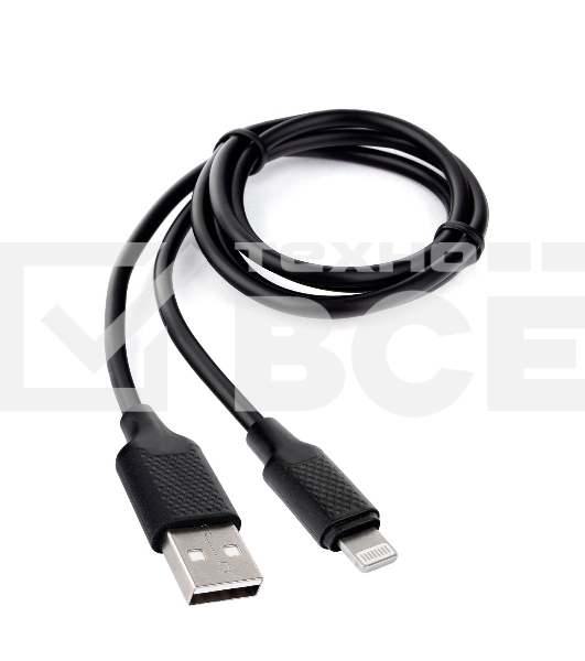 Кабель Cablexpert для Apple CCB-USB-AMAPO2-1MB, AM/Lightning, издание Classic 0.2, длина 1м, черный, блистер