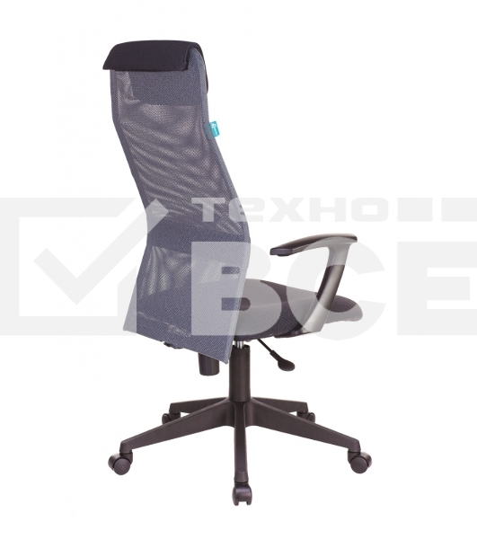 Кресло руководителя Бюрократ KB-8N/DG/TW-12 серый TW-04 TW-12 сетка